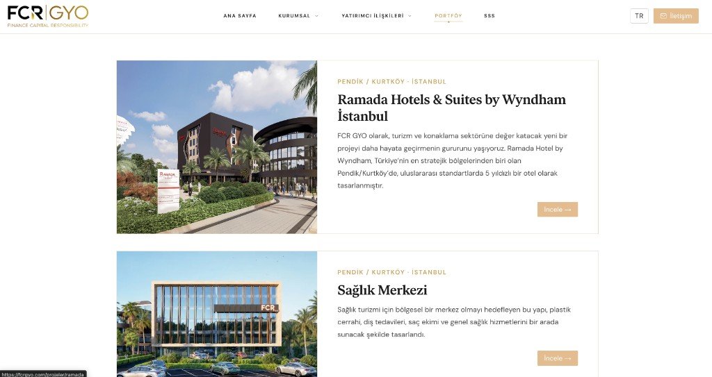 FCR GYO portföy sayfası, Ramada ve Sağlık Merkezi