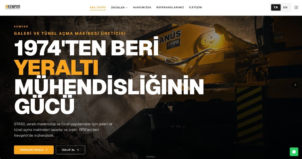 GTA50 ana sayfa, 1974’ten beri yeraltı mühendisliği