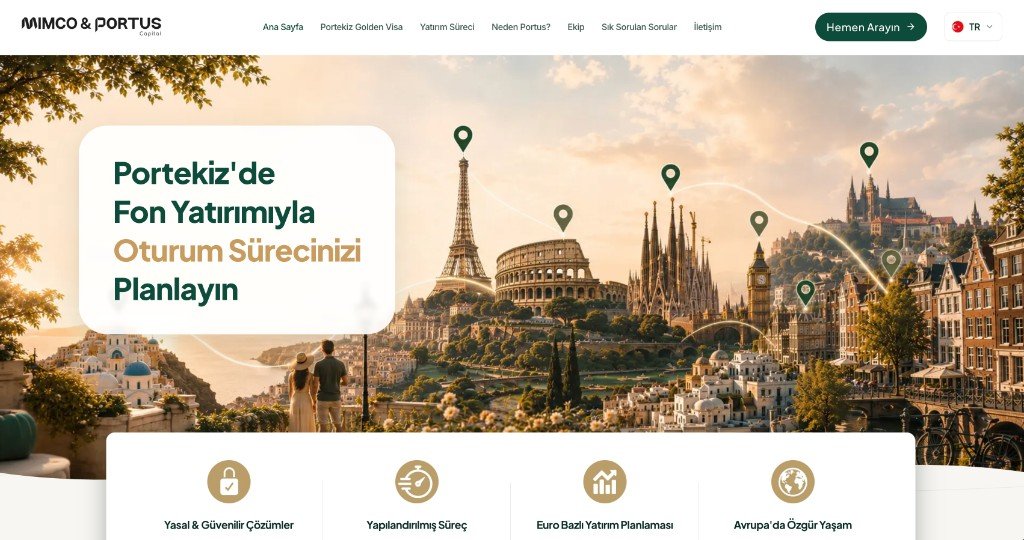 Mimco ve Portus ana sayfa, Portekiz fon yatırımı
