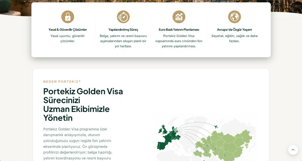 Portus Golden Visa ve Avrupa haritası
